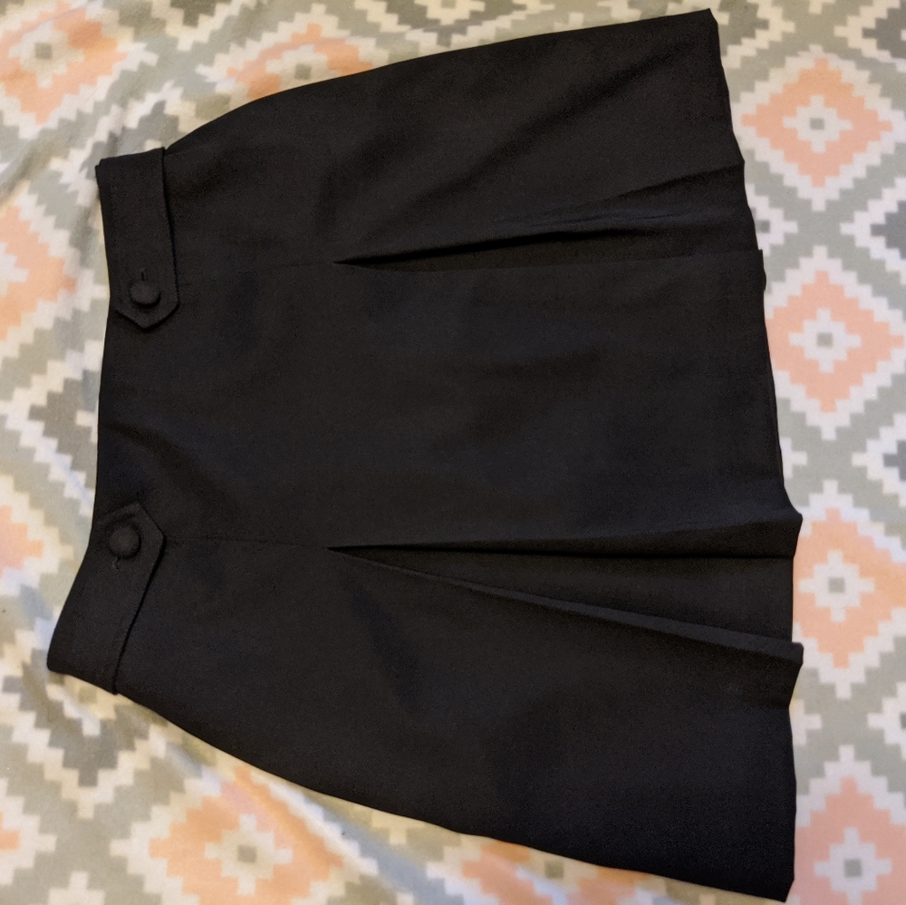 Alberto Malaki black pleated uniform skirt
